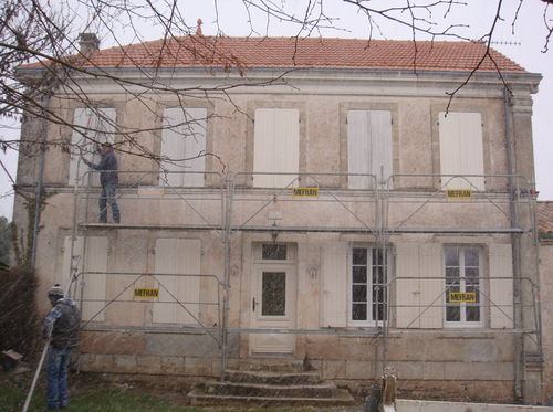 Rénovation de façade (sablage et nouveau jointoiment)